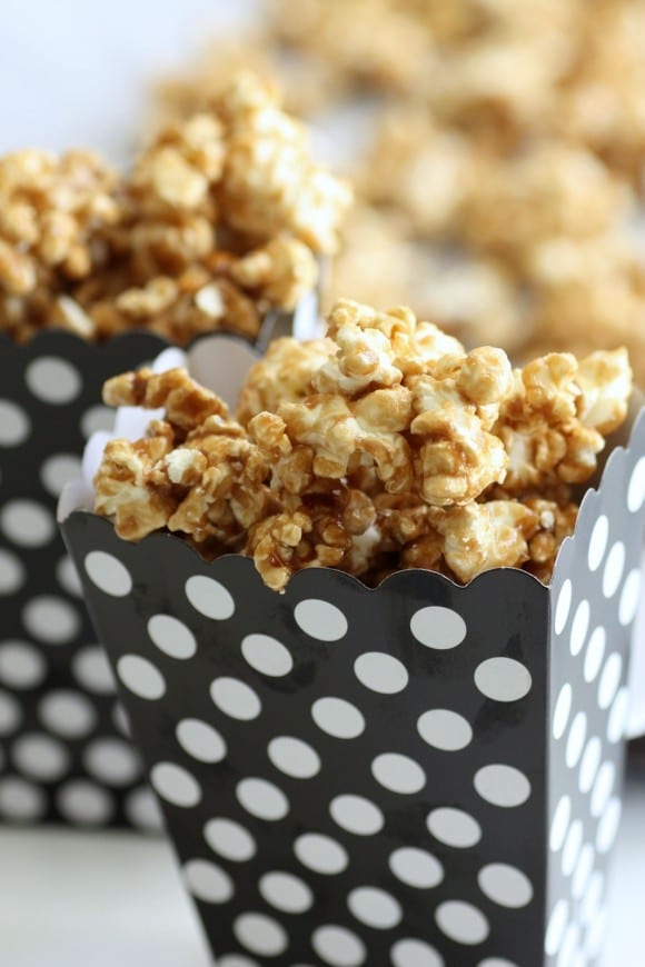 Easy Microwave Caramel Corn Recipe | CatchMyParty.com