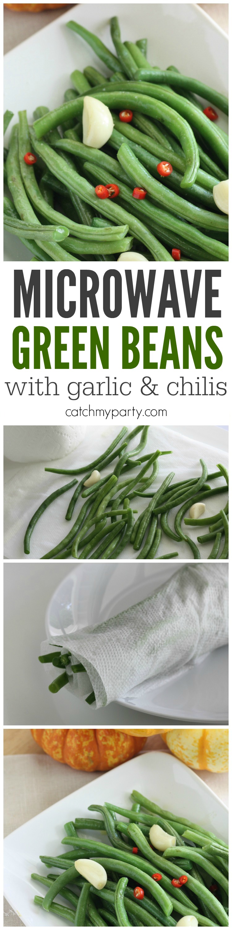 Microwave Garlic Green Bean Recipe Catch My Party