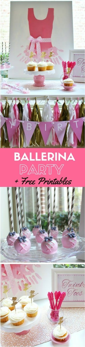 Ballerina Party Ideas + Free Printables | Catch My Party