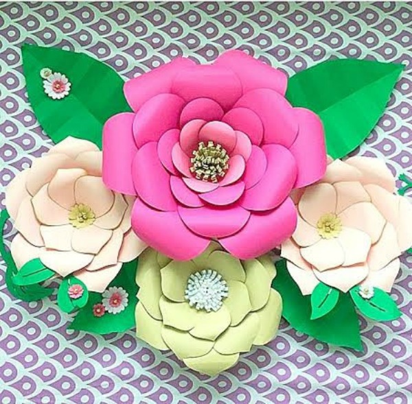 10 Gorgeous Paper Flower Backdrops | Catch My Party