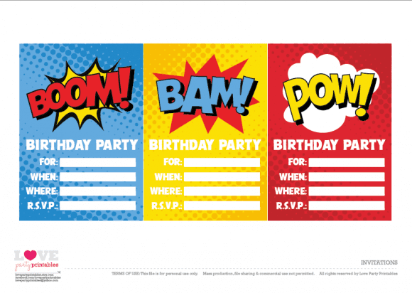 Download These Awesome Free Superhero Party Printables! | Catch My Party