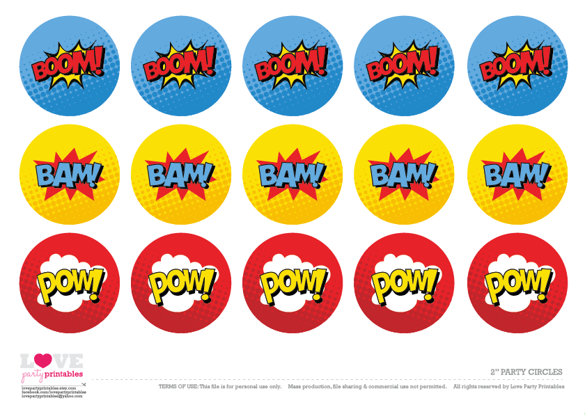 Download These Awesome Free Superhero Party Printables Catch My Party