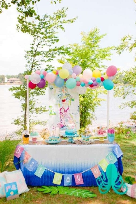Pastel Mermaid Party | CatchMyParty.com Pastel Mermaid Party | CatchMyParty.com
