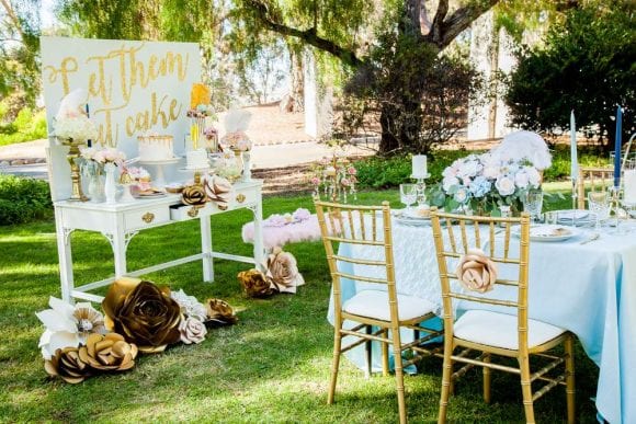 Vintage Garden Bridal Shower | CatchMyParty.com