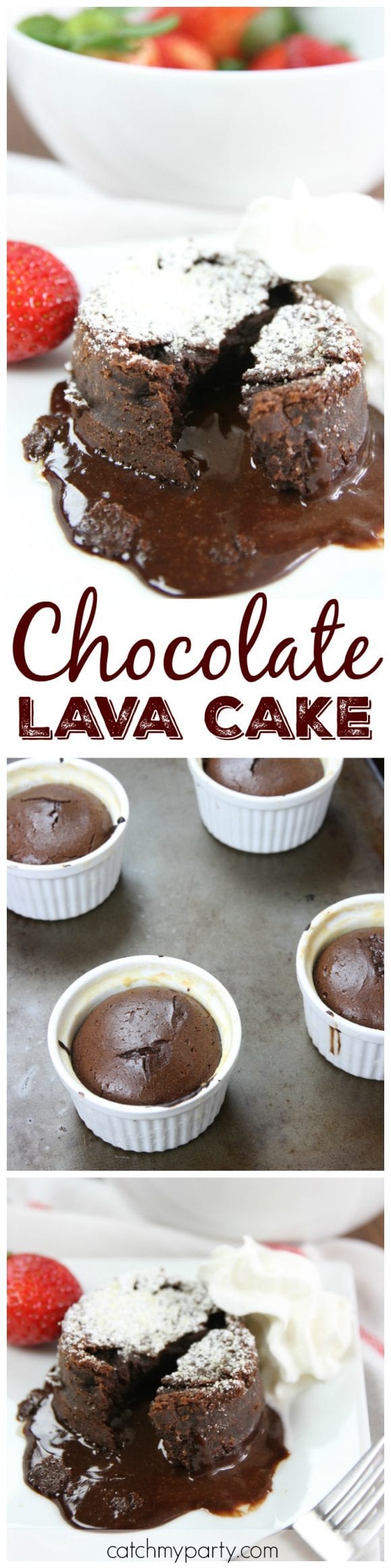 Quick and Easy Molten Chocolate Lava Cake | CatchMyParty.com Quick and Easy Molten Chocolate Lava Cake | CatchMyParty.com