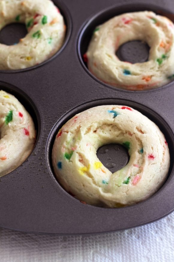 Quick and Easy Funfetti Cake Mix Donuts Catch My Party