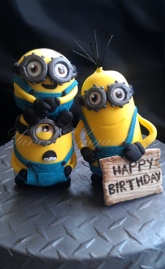 Minions Cake Topper | CatchMyParty.com