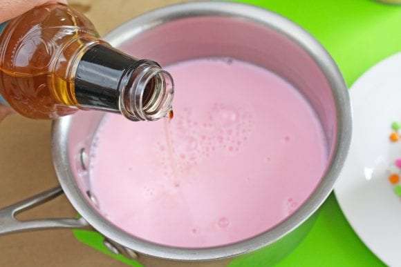 Add vanilla syrup to the steamed milk | CatchMyParty.com Add vanilla syrup to the steamed milk | CatchMyParty.com