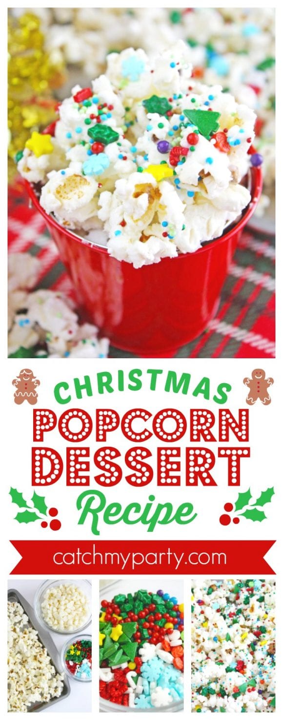 Christmas Popcorn Dessert Recipe | CatchMYParty.com Christmas Popcorn Dessert Recipe | CatchMYParty.com