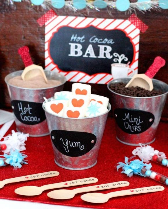 Winter Cocoa Bar | CatchMyParty.com