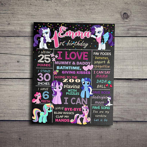 My Little Pony Birthday Poster | CatchMyParty.com My Little Pony Birthday Poster | CatchMyParty.com