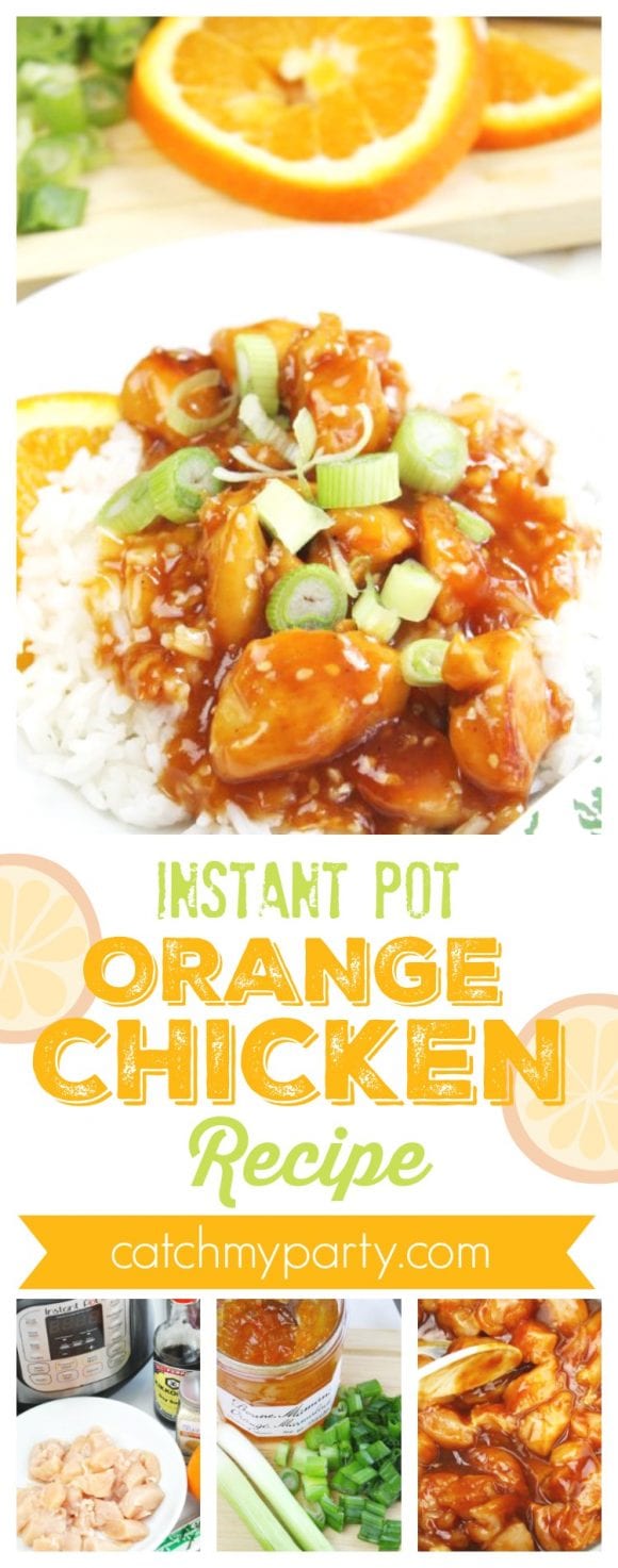 Instant Pot Orange Chicken Recipe | CatchMyParty.com Instant Pot Orange Chicken Recipe | CatchMyParty.com