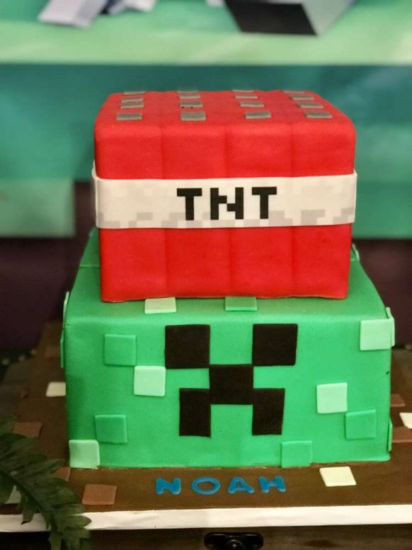 Minecraft Creeper Face Steve Face Tnt Block Edible Cupcake Topper