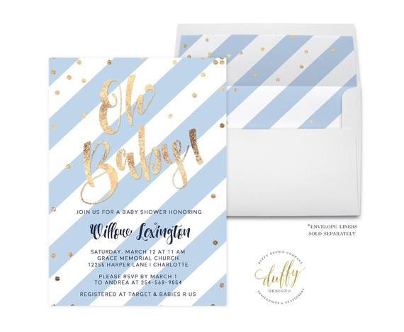 Boy baby shower party supplies - Invitation | CatchMyParty.com Boy baby shower party supplies - Invitation | CatchMyParty.com
