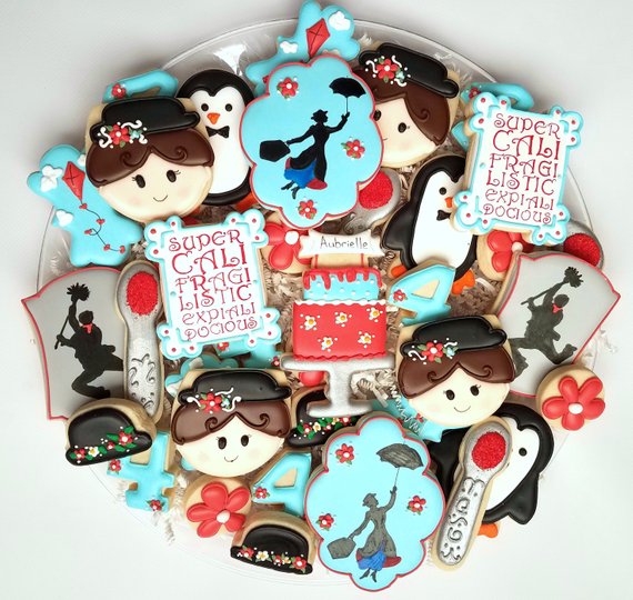 Mary Poppins party supplies - Cookies | CatchMyParty.com Mary Poppins party supplies - Cookies | CatchMyParty.com