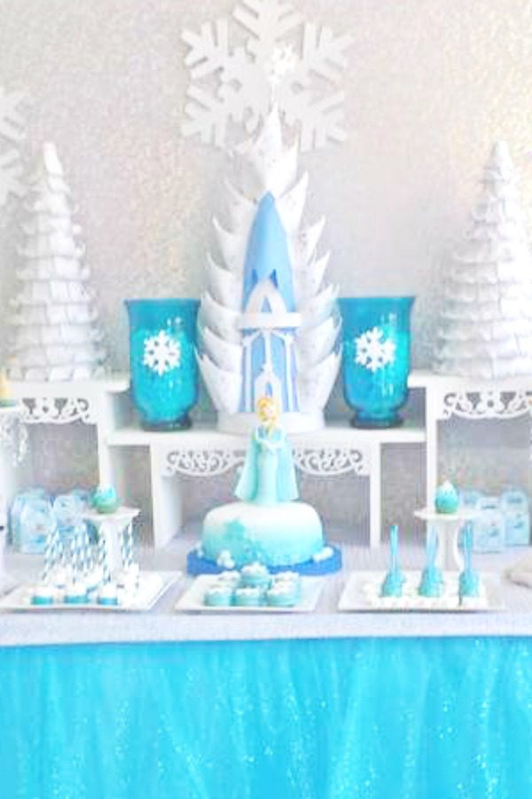 Dazzling Frozen Dessert Table