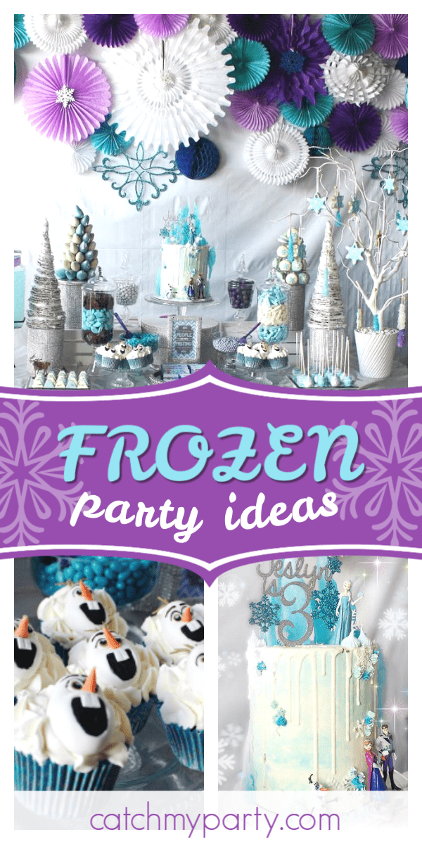 frozen treat party boxes - frozen favor boxes - set of 10