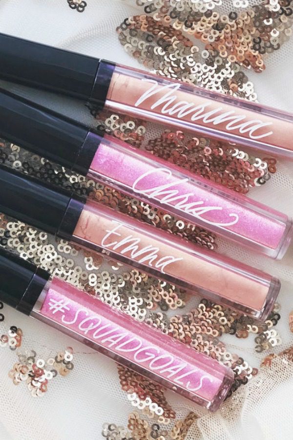 Personalized Lip Gloss Party Favor | CatchMyParty.com Personalized Lip Gloss Party Favor