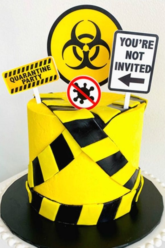 TikTok Cake Toppers | CatchMyParty.com Quarantine Cake Toppers