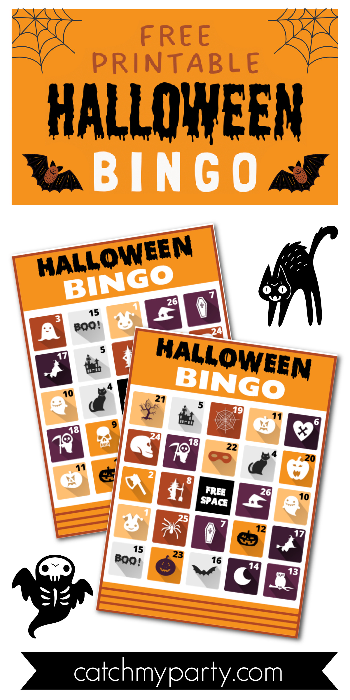 Halloween Bingo Game 15 Free - Download Free Printable Halloween Bingo 1200x2400 2 