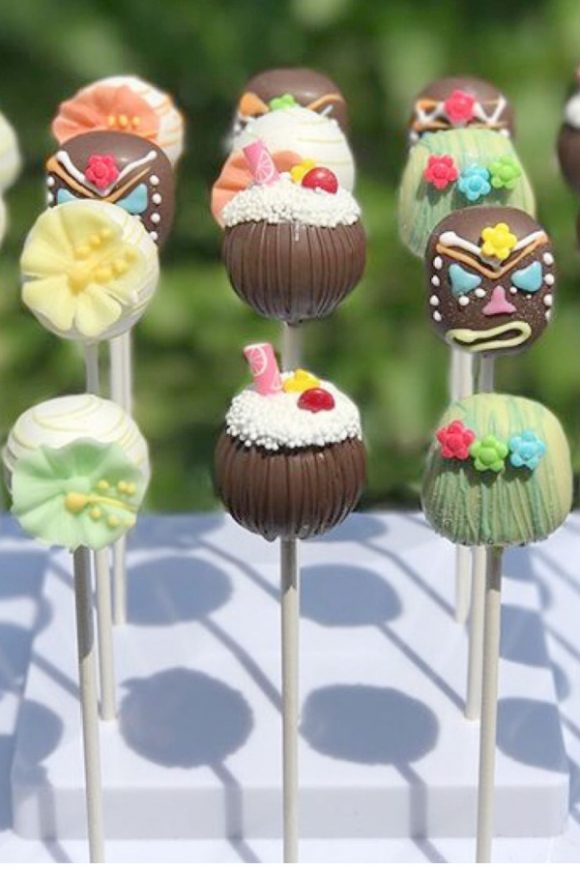 Luau- Themed Cake Pops