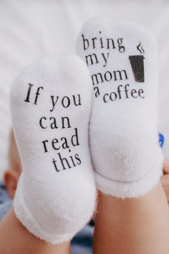 27 Gorgeous New Mom Baby Shower Gifts - Baby Socks | CatchMyParty.com Baby Socks