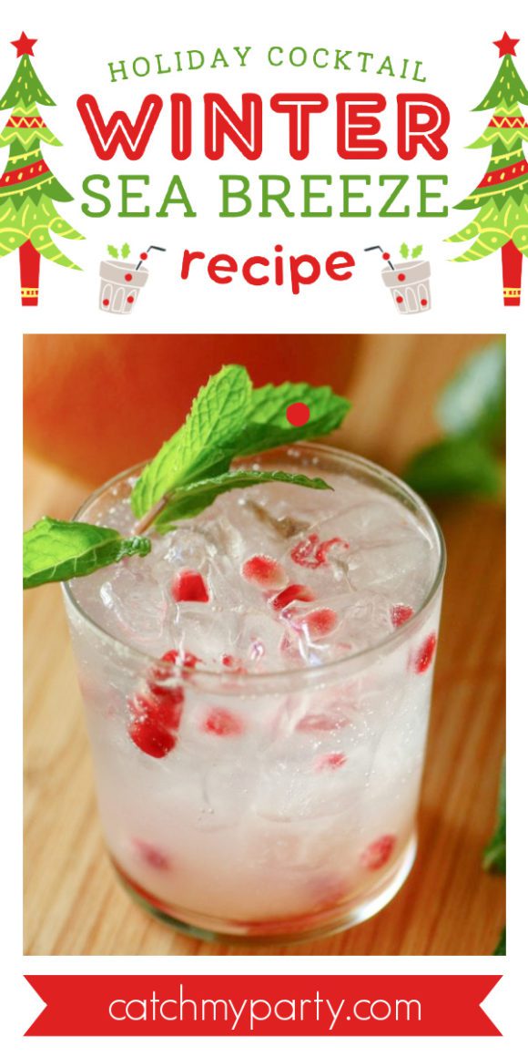 Make a Winter Sea Breeze Holiday Cocktail Now!