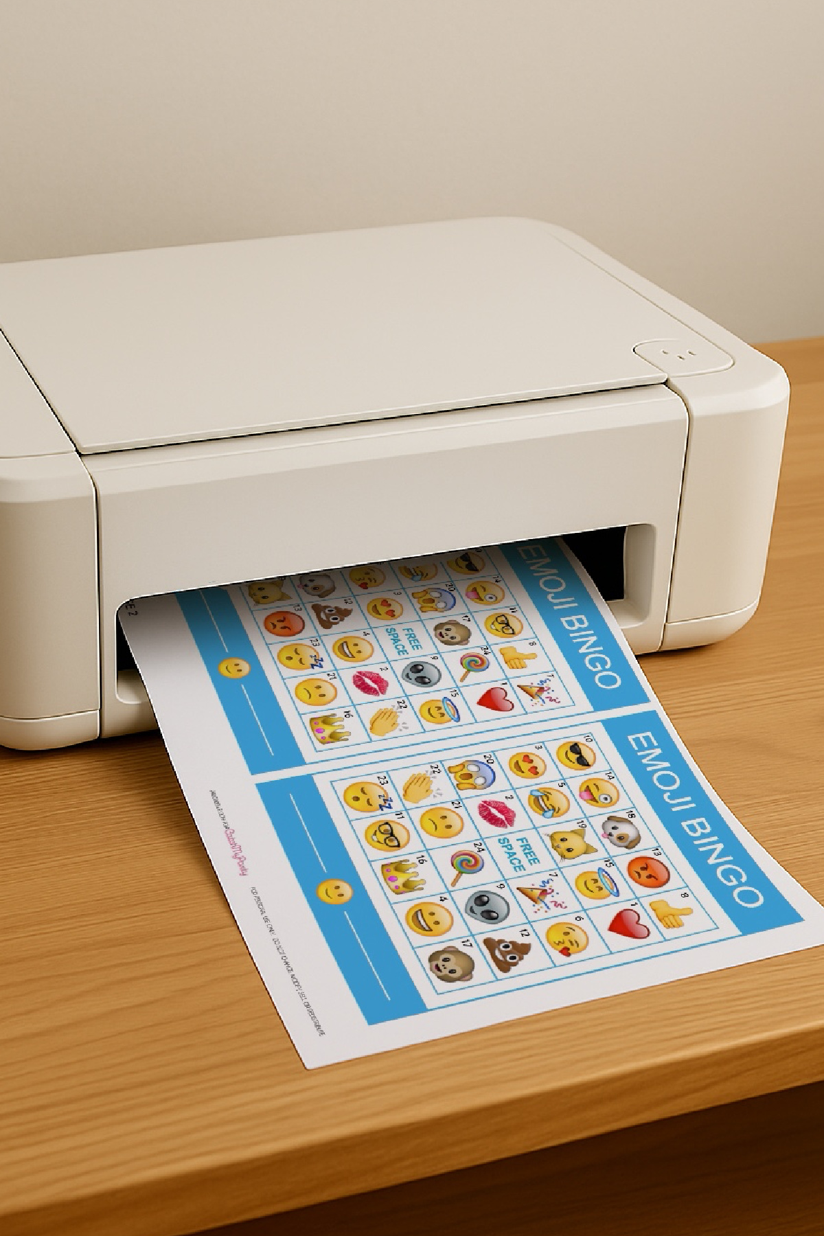 FREE Printable Emoji Bingo Game for Kids & Parties