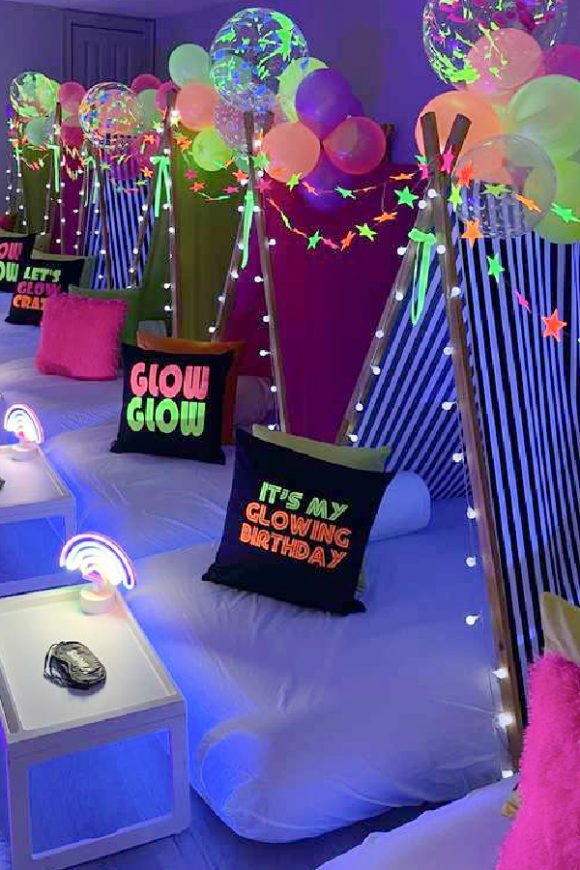 Ideas for shop glow party