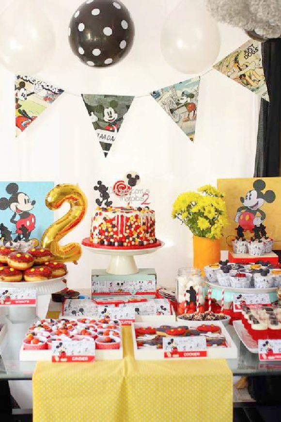 mickey mouse 2nd birthday decorations