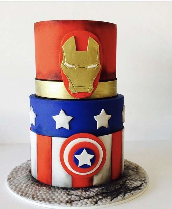 Superhero Birthday Cake