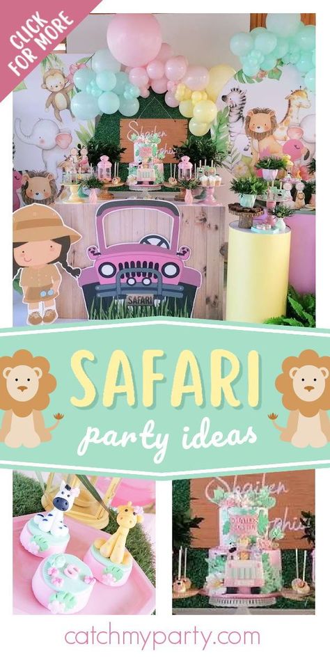 Safari birthday party | CatchMyParty.com