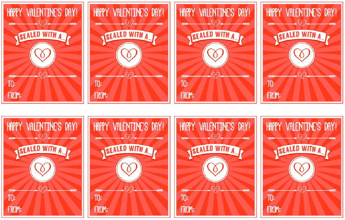 Free Printable Hershey's Kiss Classroom Valentines | Catch My Party