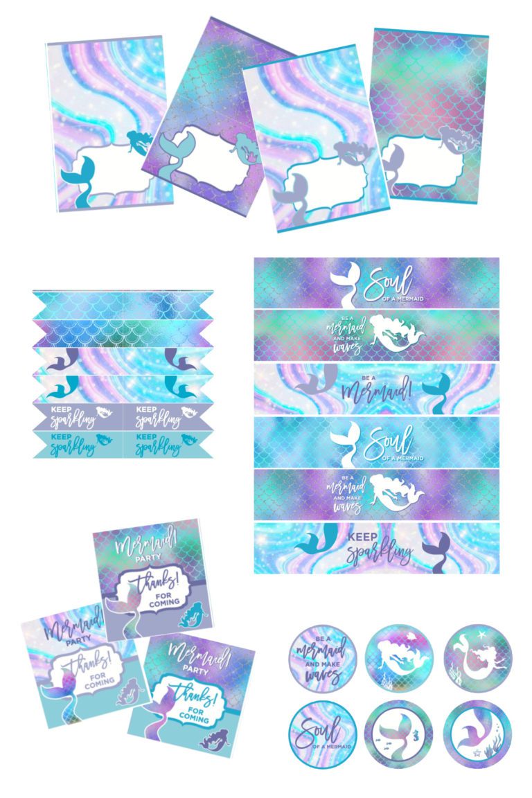 Fabulous FREE Mermaid Party Printables! | Catch My Party