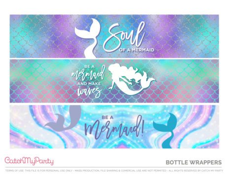 Fabulous FREE Mermaid Party Printables! | Catch My Party