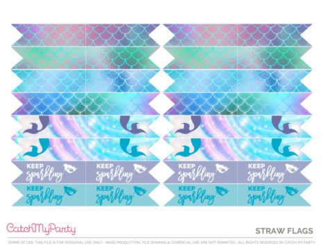 Fabulous FREE Mermaid Party Printables! | Catch My Party