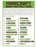 FREE Fantastic Printable Minecraft Bingo Game! | Catch My Party