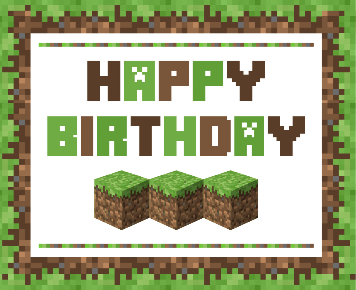 Download These Awesome FREE Minecraft Party Printables! | Catch My Party