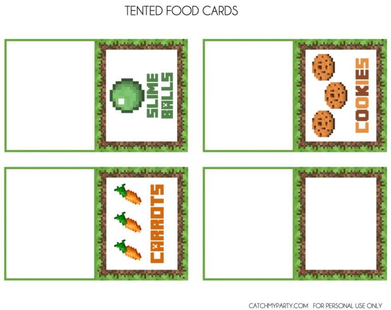 Download These Awesome FREE Minecraft Party Printables! | Catch My Party