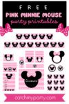 Download These Free Pink Minnie Mouse Party Printables! | Catch My Party
