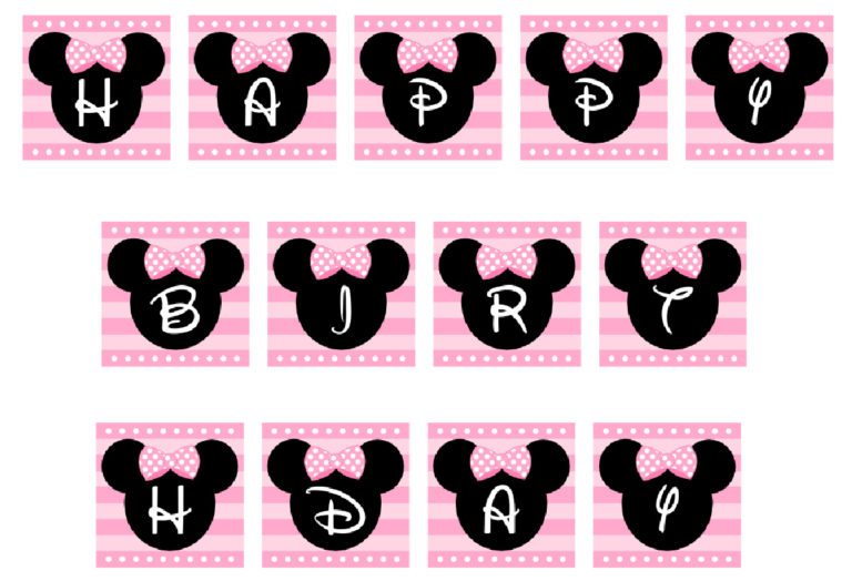 Download These Free Pink Minnie Mouse Party Printables! | Catch My Party