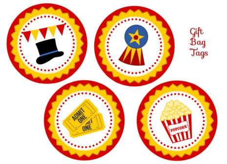 Retro Circus Party Printables (FREE Download)! | Catch My Party