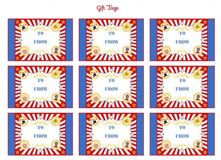 Retro Circus Party Printables (FREE Download)! | Catch My Party