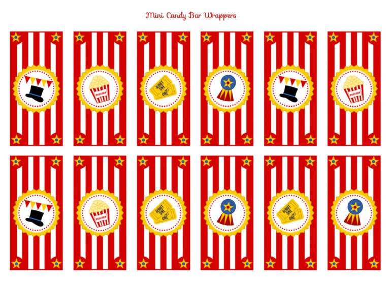 Retro Circus Party Printables (FREE Download)! | Catch My Party