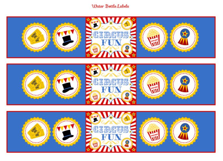 Retro Circus Party Printables (FREE Download)! | Catch My Party