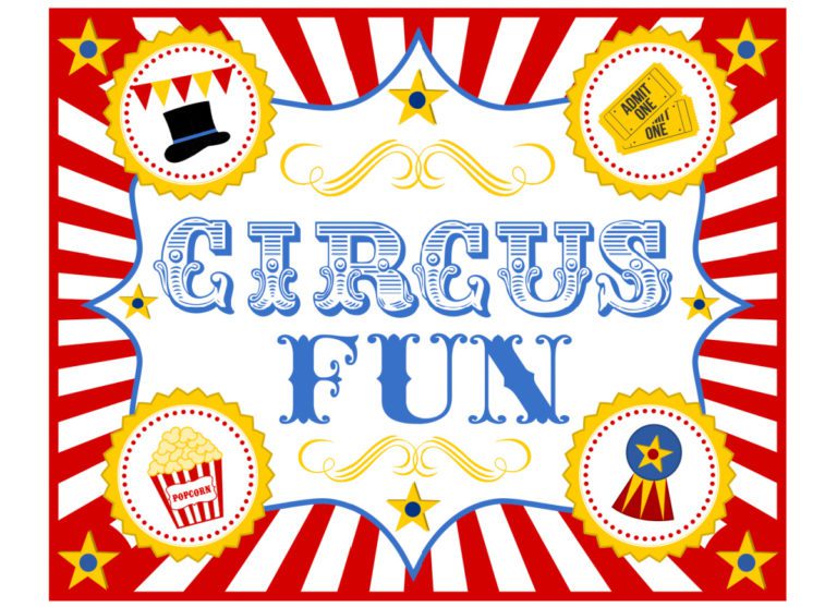 Retro Circus Party Printables (FREE Download)! | Catch My Party