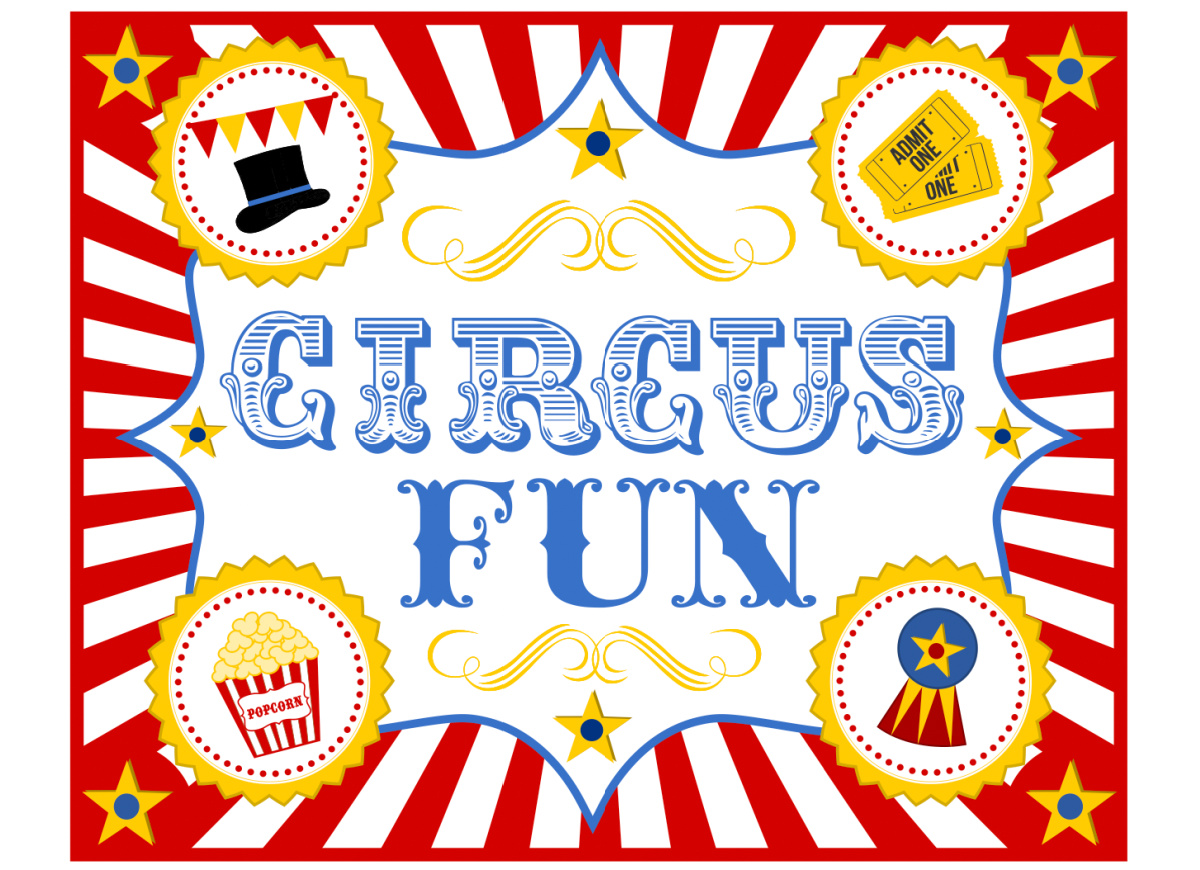 Retro Circus Party Printables (FREE Download)! | Catch My Party