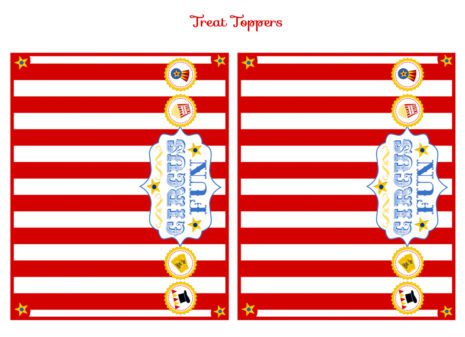 Retro Circus Party Printables (FREE Download)! | Catch My Party