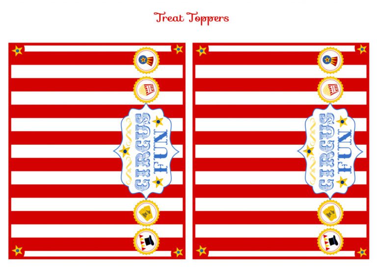 Retro Circus Party Printables (FREE Download)! | Catch My Party