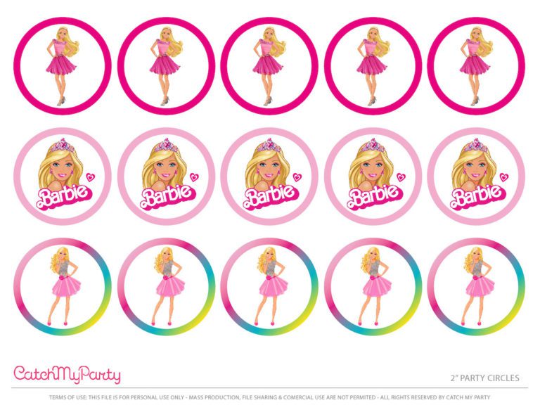 FREE BARBIE "Let's Go Party" Printables! | Catch My Party